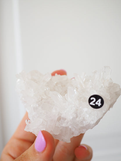 Bergkristall Cluster mit Regenbögen ca 8cm [24] - aus Minas Gerais Brasilien HIGH QUALITY