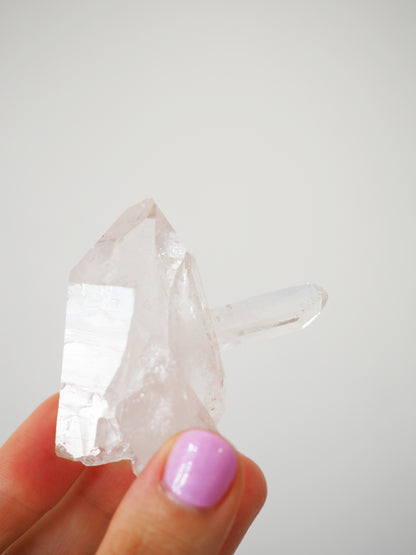 Bergkristall Cluster ca 6cm [27] - aus Minas Gerais Brasilien HIGH QUALITY