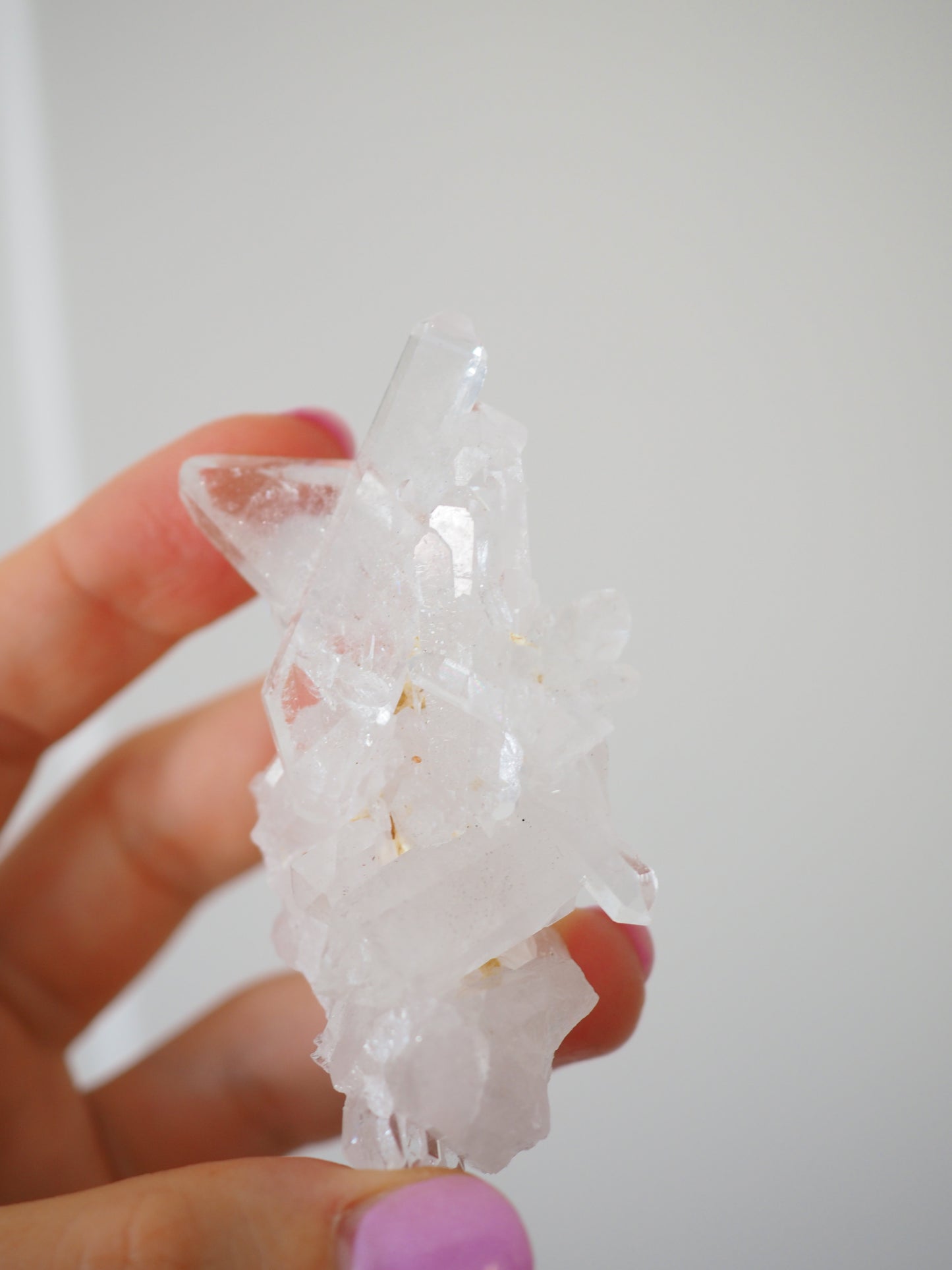 Bergkristall Cluster mit Regenbögen ca 7cm [28] - aus Minas Gerais Brasilien HIGH QUALITY