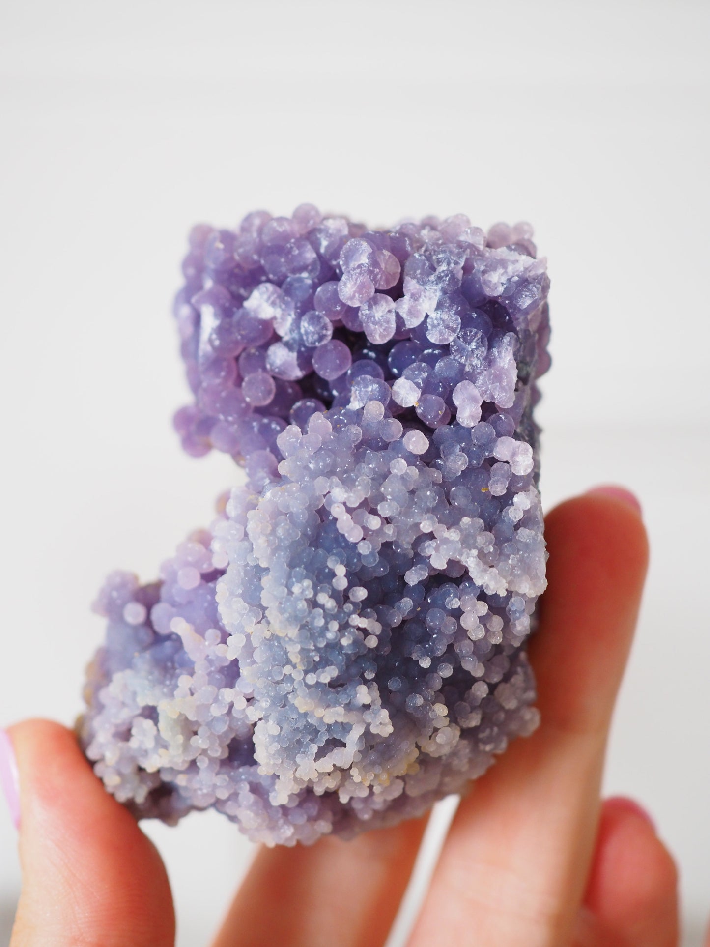 Violetter Trauben Achat ca. 8cm [D] - aus Mamuju Area West-Sulawesi Indonesien HIGH QUALITY RARE