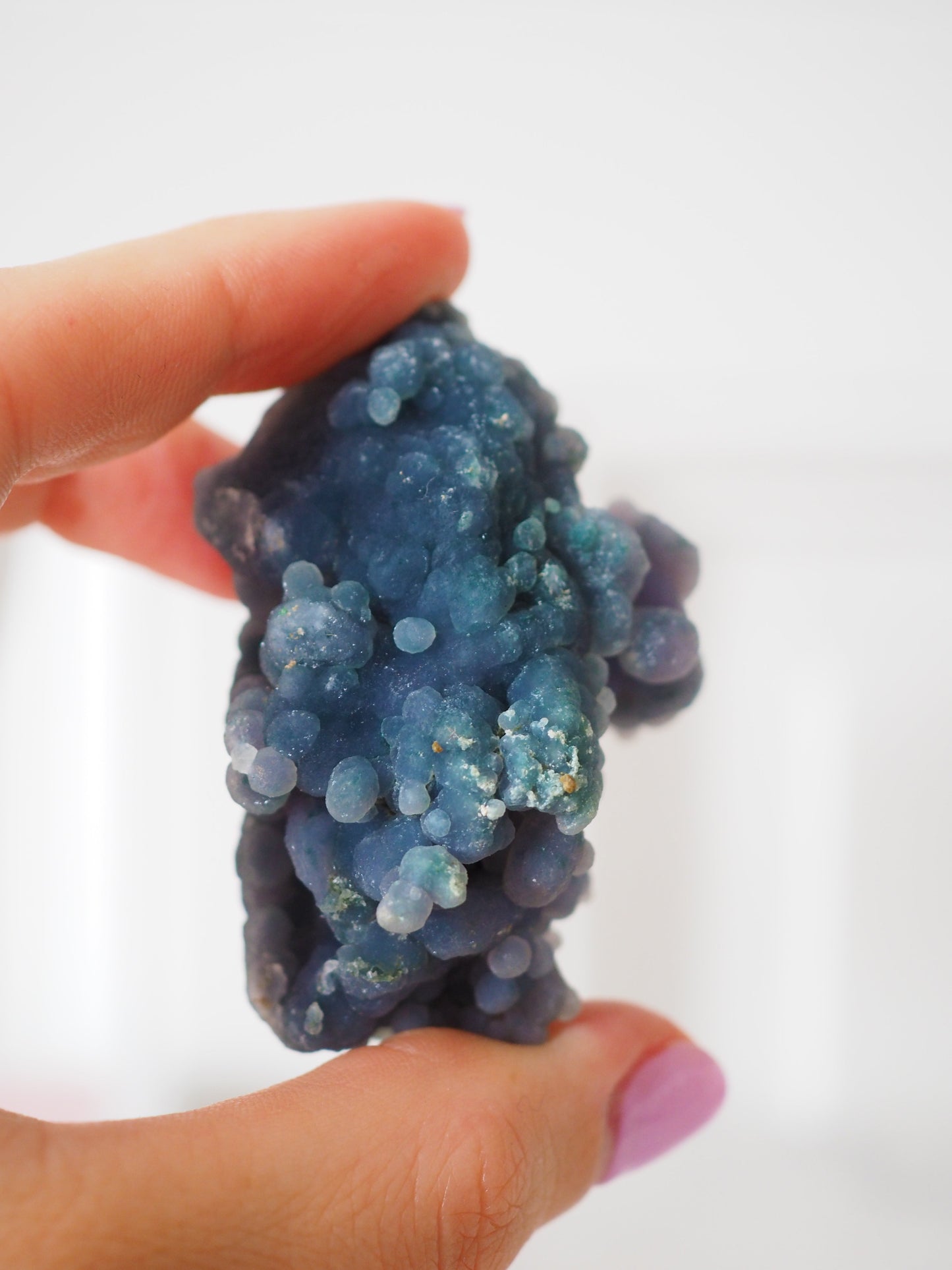 Blau Grün Violetter Trauben Achat ca. 5-6cm [E] - aus Mamuju Area West-Sulawesi Indonesien - HIGH QUALITY RARE