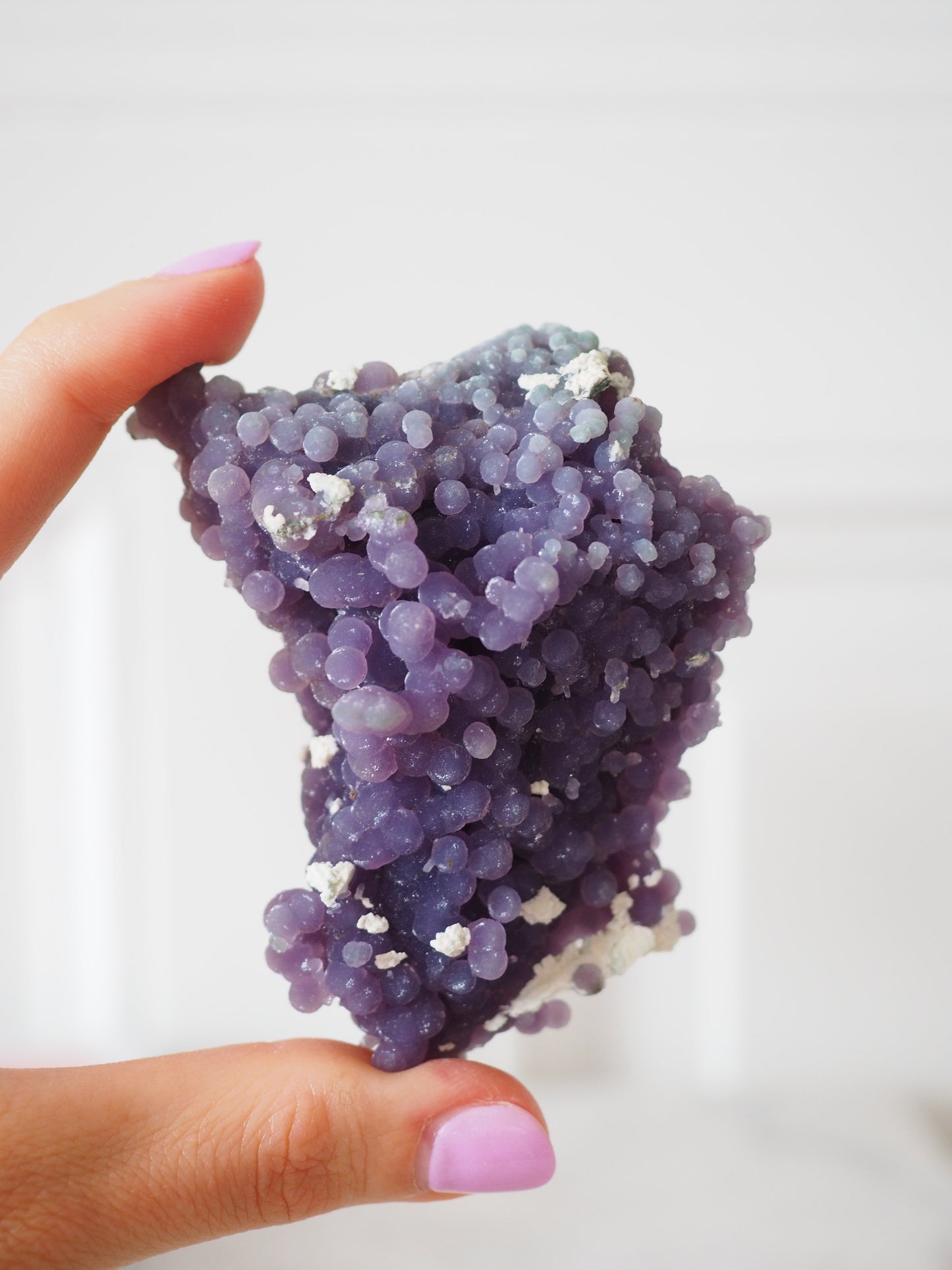 Violetter Trauben Achat . Traubenachat  ca. 8 cm [M] - aus Mamuju Area West-Sulawesi Indonesien HIGH QUALITY RARE