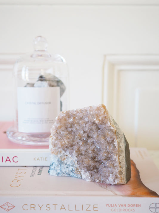 Lavendel Gelbes Amethyst Cluster . ca xxcm xxg - aus Uruguay