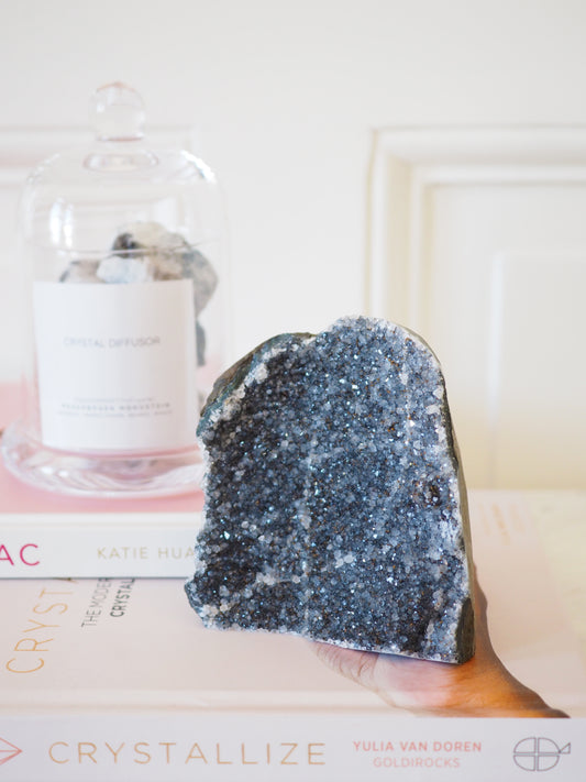 Schwarz Grünes Amethyst Cluster . ca xxcm xxg - aus Urugay RARE