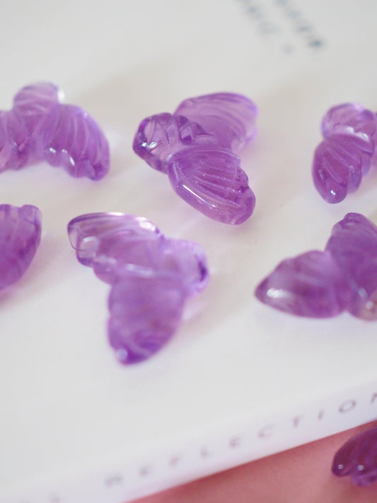 Amethyst Mini Merjungfrau Flosse  . Mermaid Tail ca. 1.5 cm - aus Brasilien