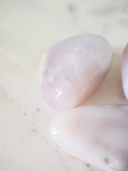 Rosa Chalcedon Trommelstein ca. 3cm  - aus der Türkei HIGH QUALITY RARE