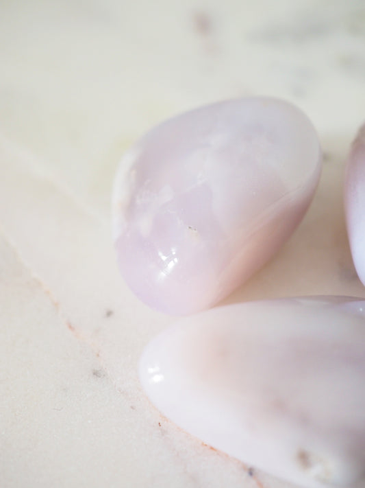 Rosa Chalcedon Trommelstein ca. 3cm  - aus der Türkei HIGH QUALITY RARE