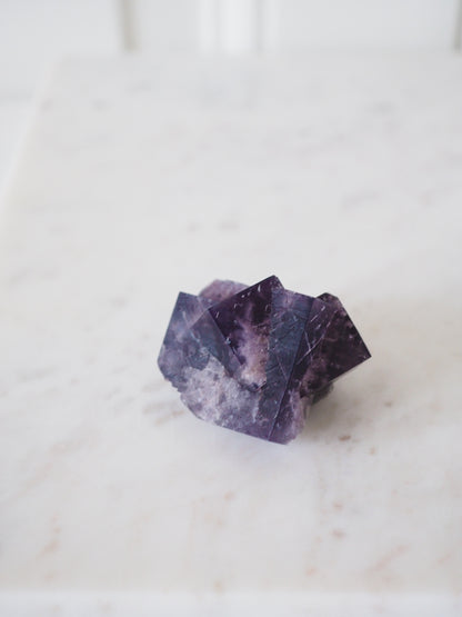 Fluorit - aus Purple Rain Pocket. Lady Annabella Mine. Eastagte. Weardale Co. Durham. England