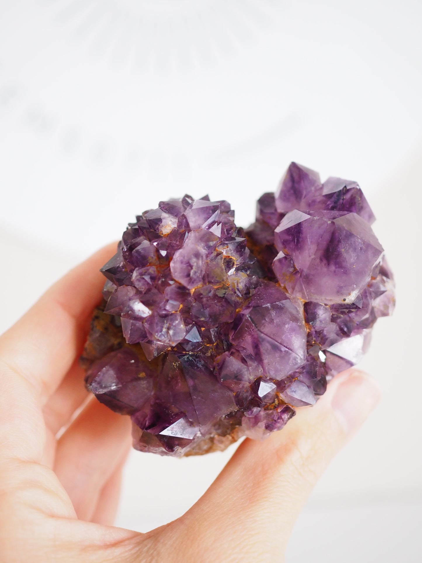 Kaktus Quarz Deep Violett . Spirit Quarz - aus Boekenhouthoek. Mpumalanga. Südafrika HIGH QUALITY