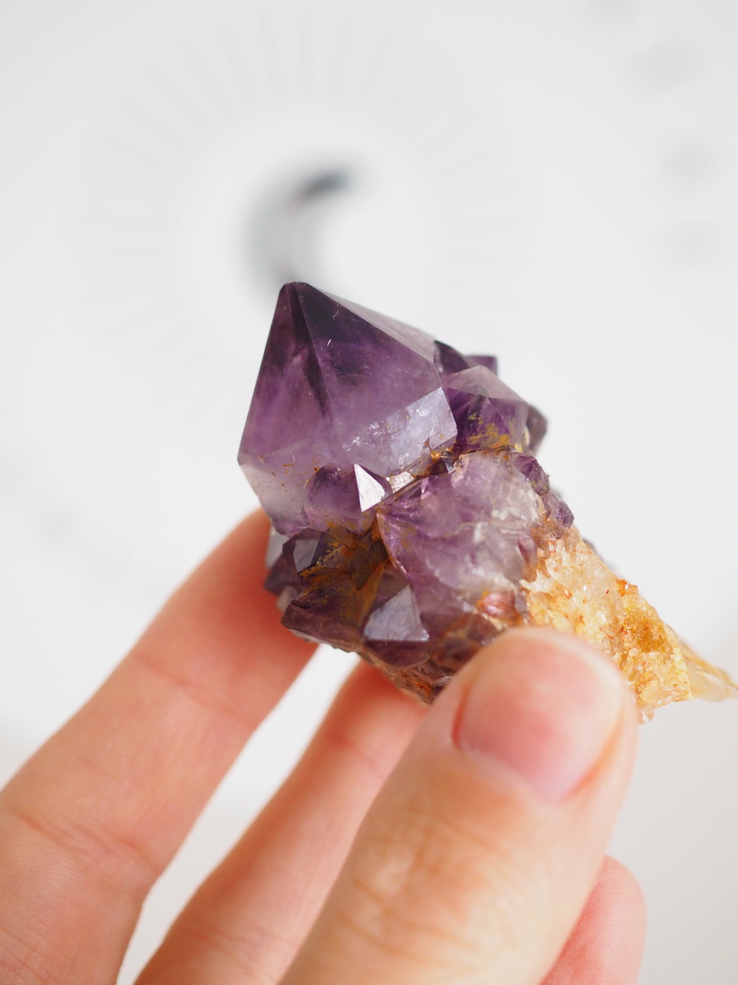 Kaktus Quarz Deep Violett . Spirit Quarz - aus Boekenhouthoek. Mpumalanga. Südafrika HIGH QUALITY
