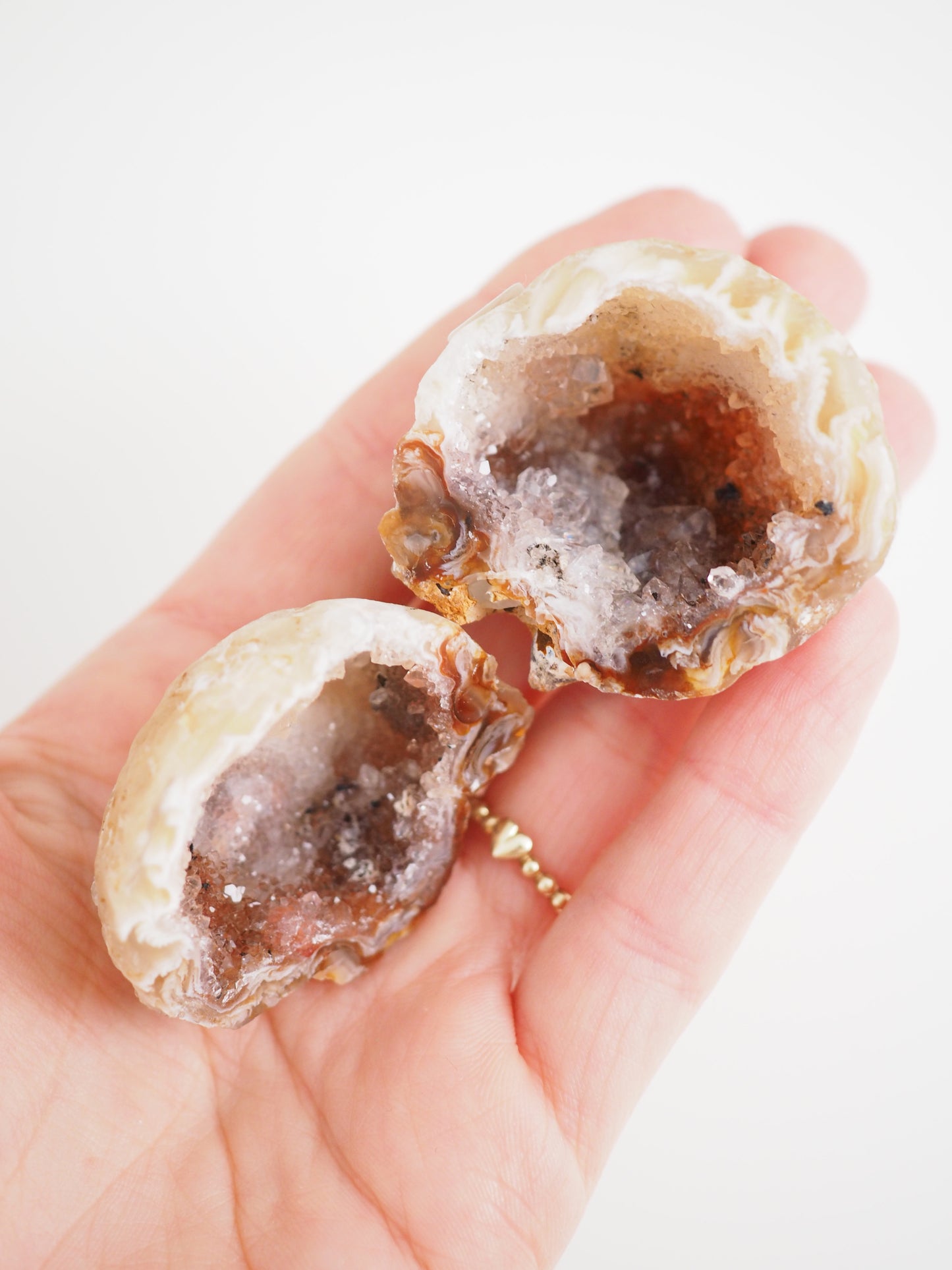 Sparkly Rosa Rote Achat Geode - aus Brasilien HIGH QUALITY