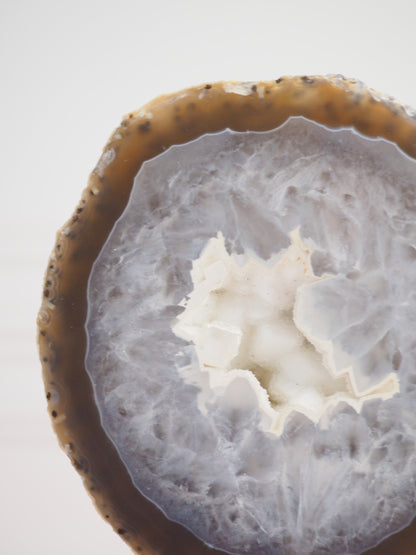 Druzy Achat Geode auf Ständer 75. Halter ca 11-15 cm  - aus Brasilien HIGH QUALITY Handpoliert