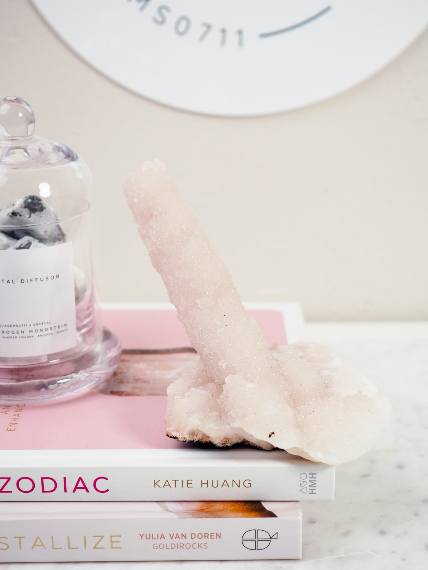 Spicy Pinker Chalcedon Stalaktit ca. xxcm [xx]- aus Indien