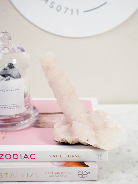 Spicy Pinker Chalcedon Stalaktit ca. xxcm [xx]- aus Indien
