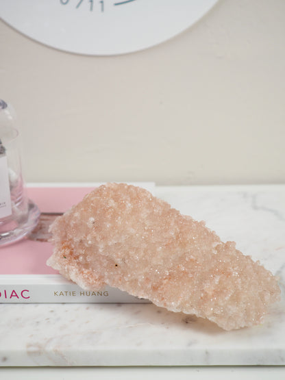 Pink Diamond Crust Apophylite mit Stilbit - aus Indien RARE
