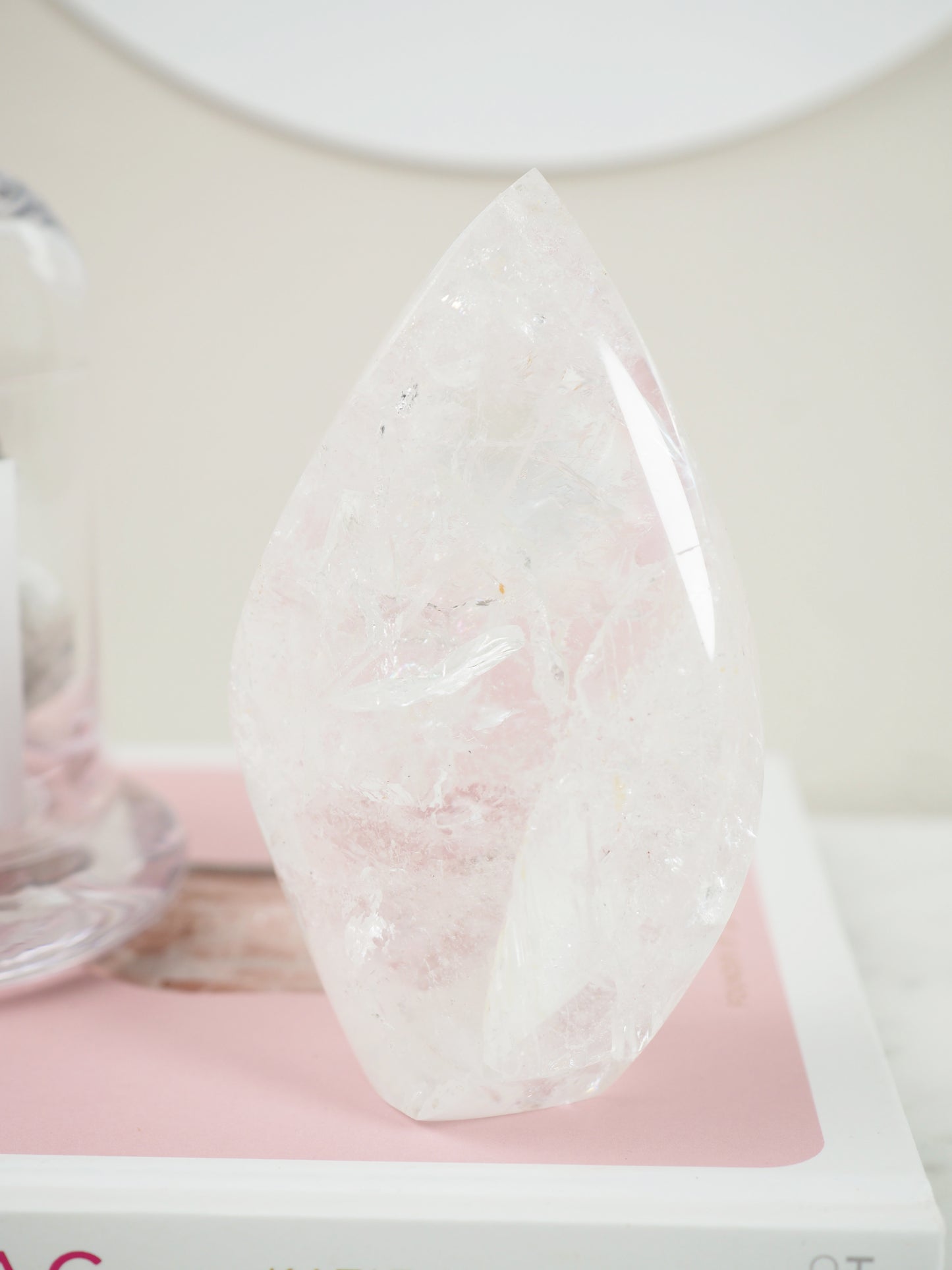Lemurian Bergkristall Flamme mit Regenbögen - aus Brasilien HIGH QUALITY