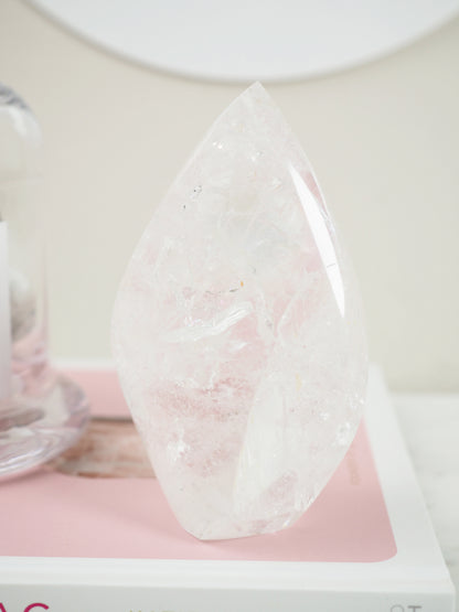 Lemurian Bergkristall Flamme mit Regenbögen - aus Brasilien HIGH QUALITY