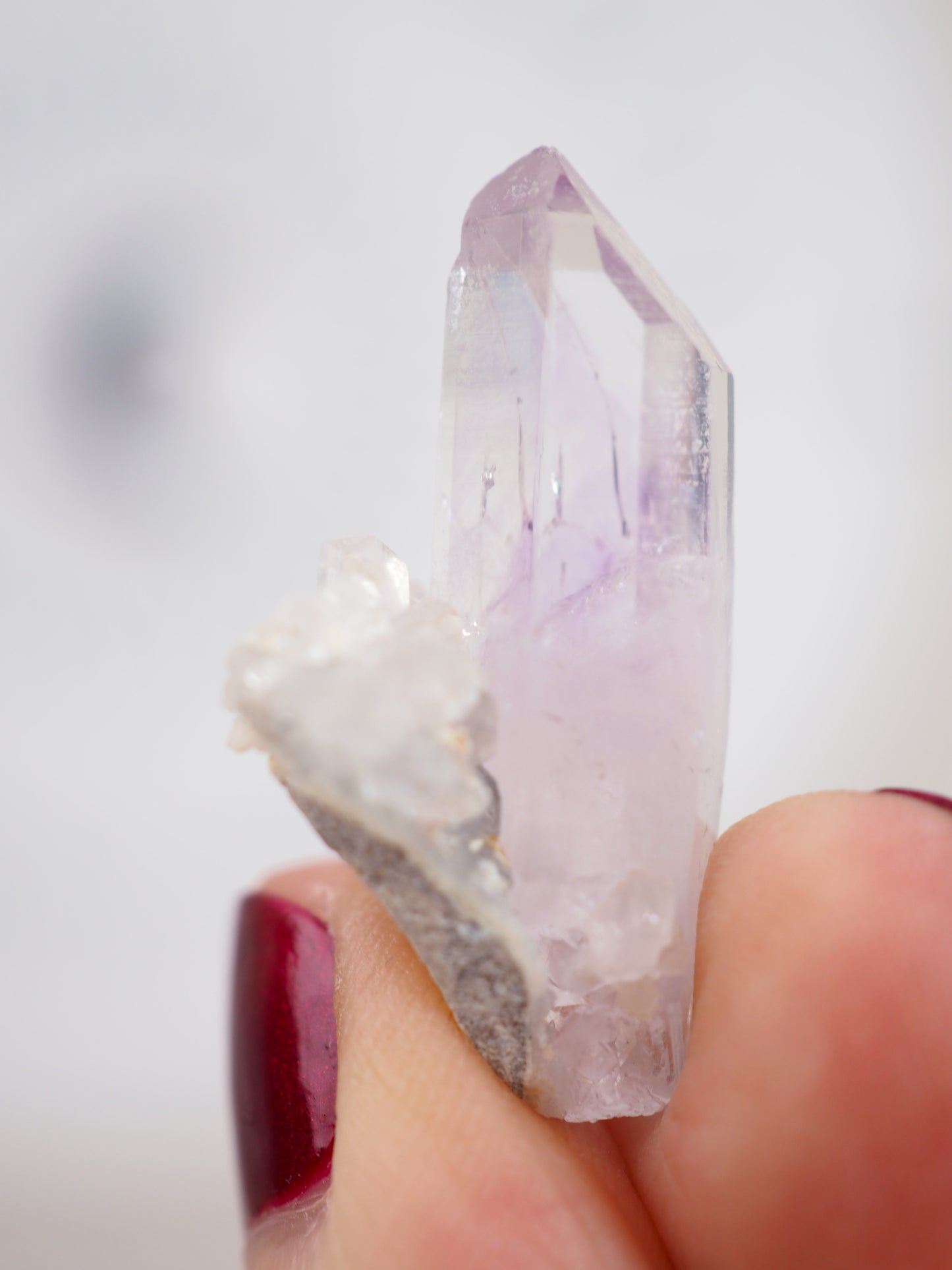 Brandberg Enhydro Amethyst Spitze ca. xxcm [xx]- aus Namibia SUPER RARE