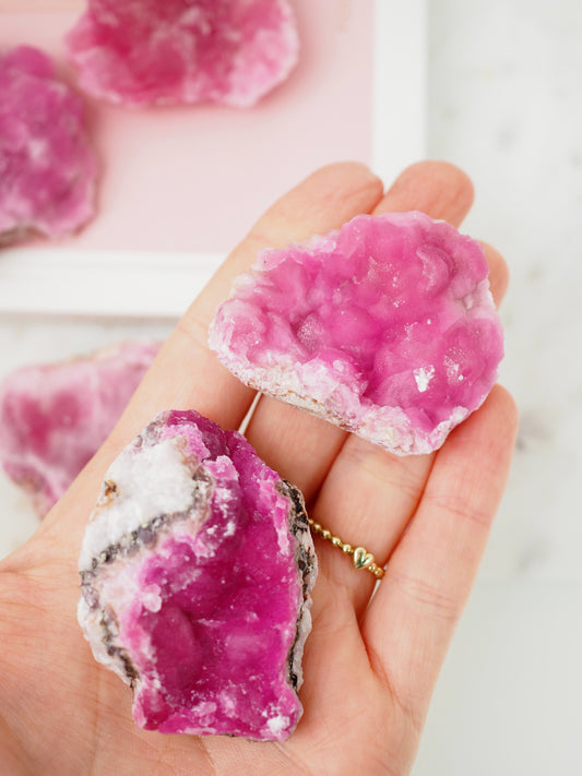Pink Cobalto Calcite Specimen ca. xx cm - aus Marokko