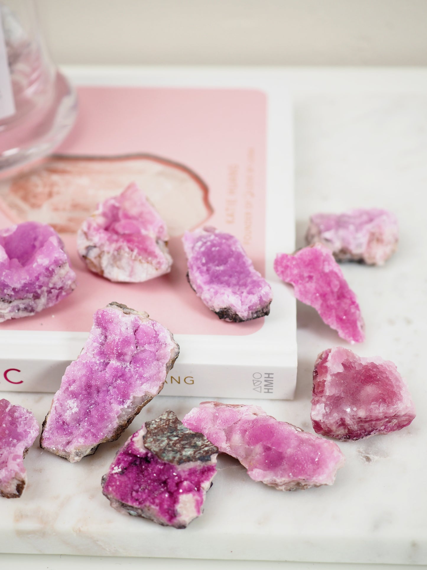 Pink Cobalto Calcite Specimen ca. xx cm - aus Marokko
