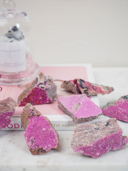 Pink Cobalto Calcite Specimen ca. xx cm - aus Kongo