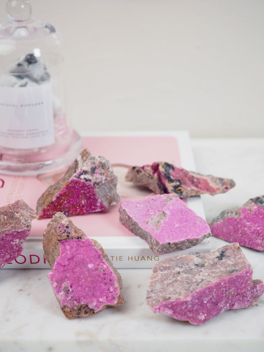 Pink Cobalto Calcite Specimen ca. xx cm - aus Kongo