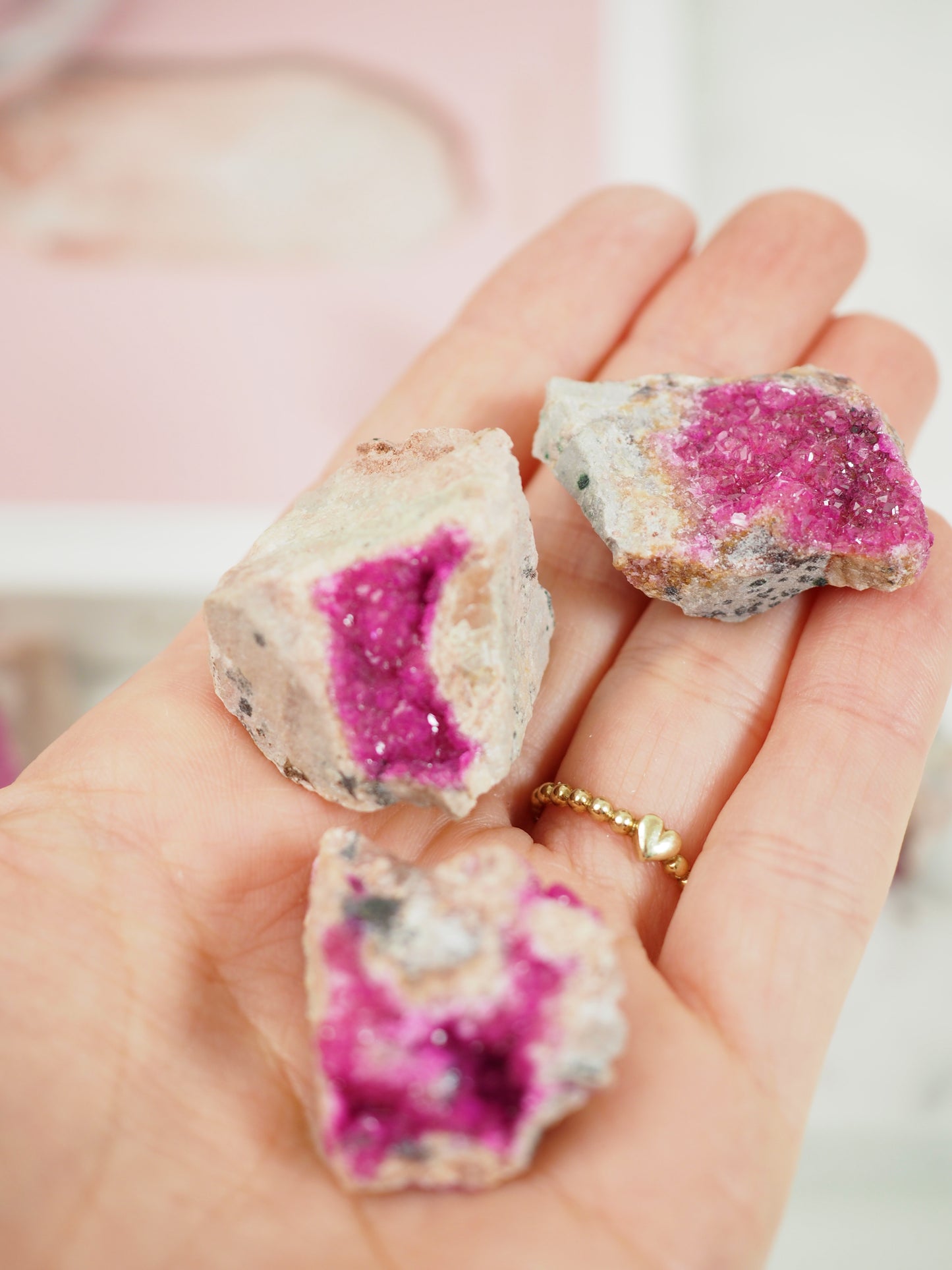 Pink Cobalto Calcite Specimen ca. xx cm - aus Kongo