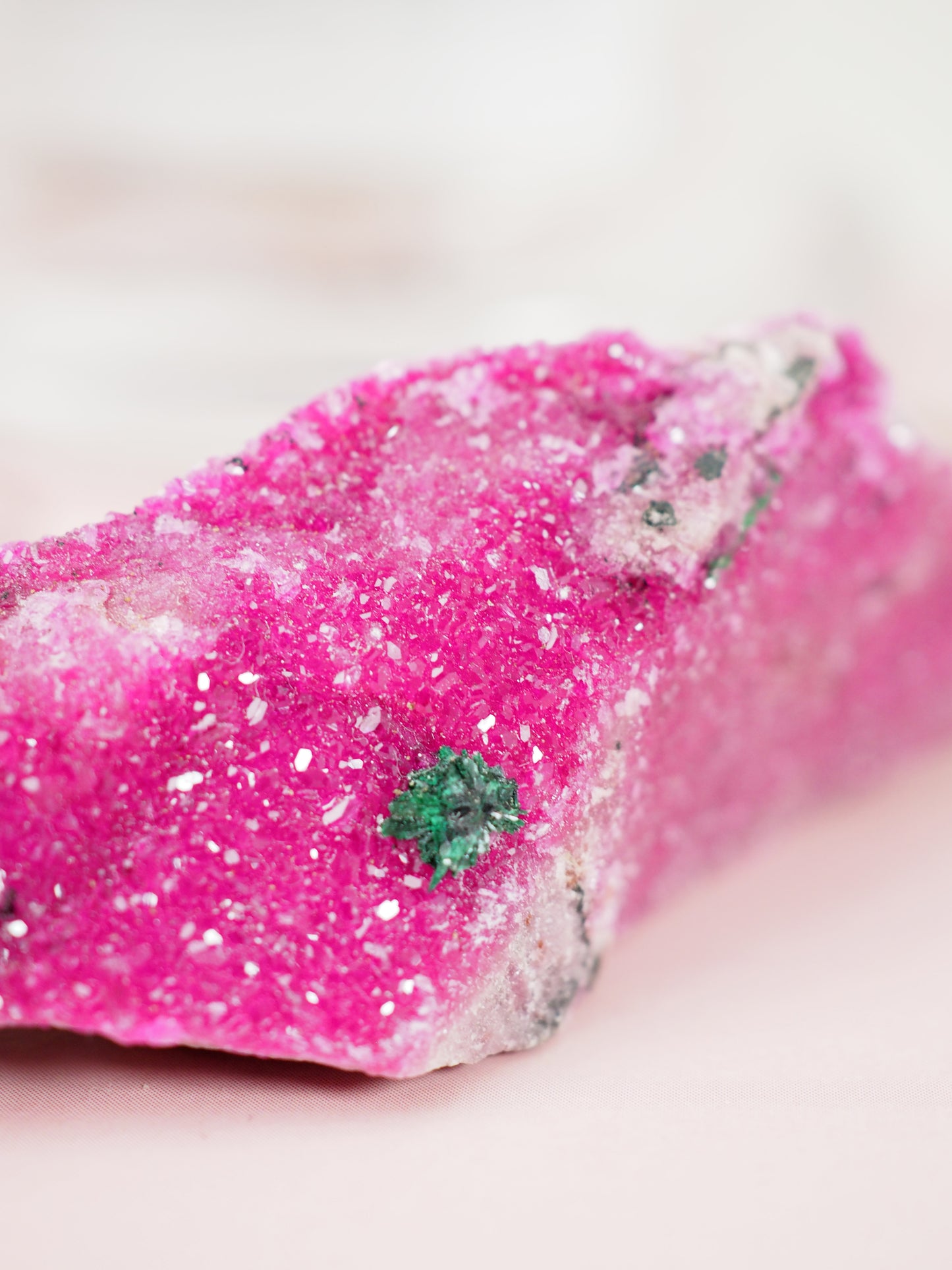 Pink Cobalto Calcite & Malachit Specimen ca. xx cm [xx]- aus Kongo