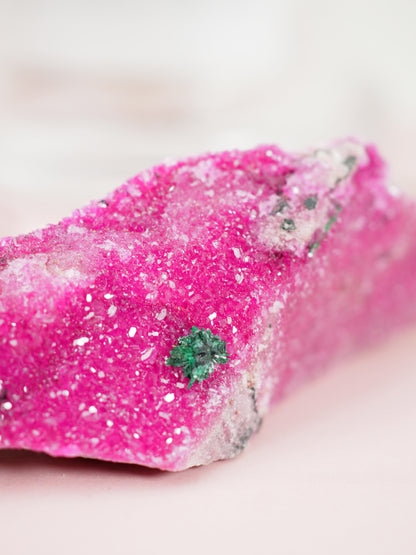 Pink Cobalto Calcite & Malachit Specimen ca. xx cm [xx]- aus Kongo