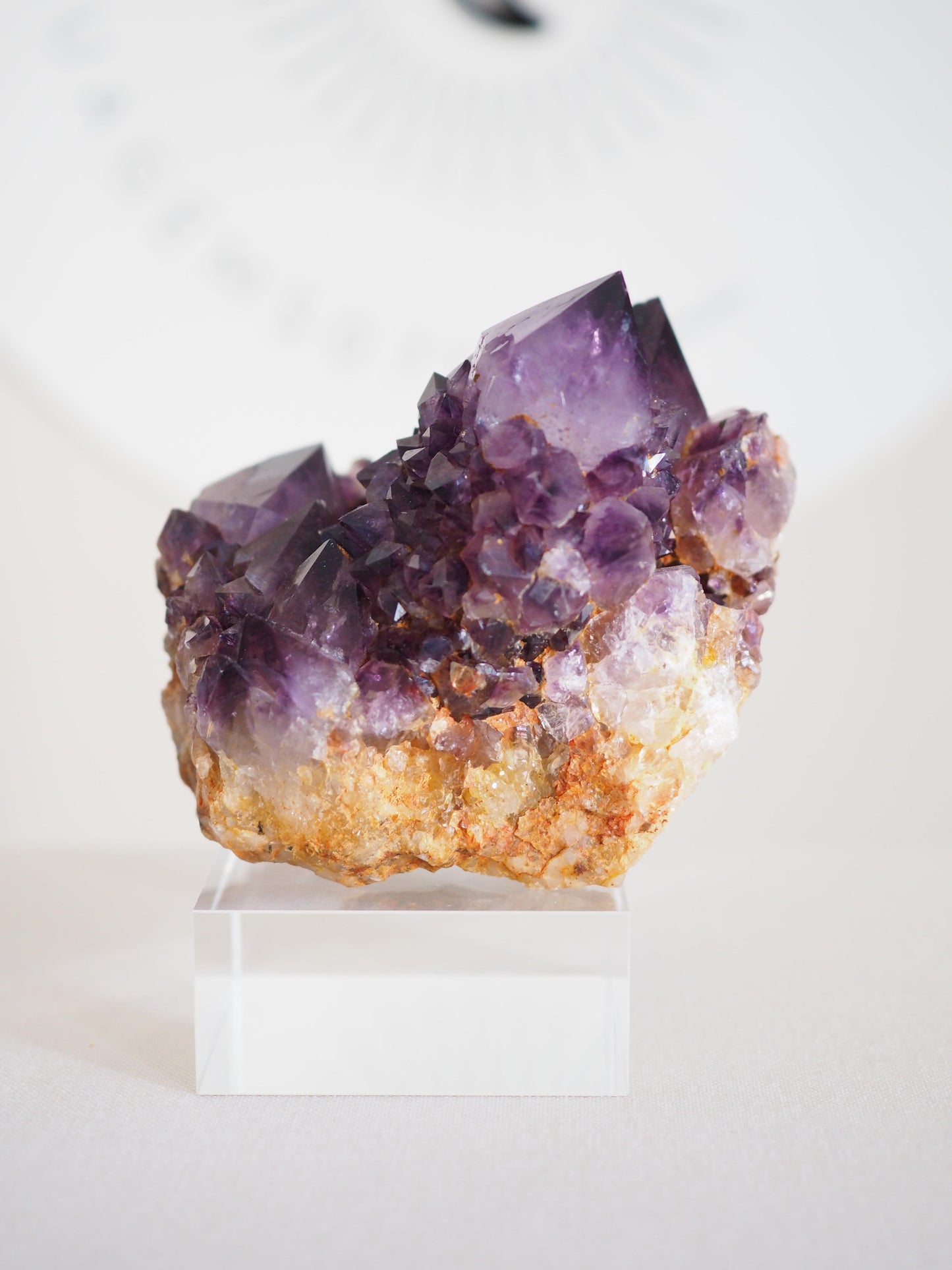 Amethyst Kaktus Quarz Cluster Deep Violett . Spirit Quartz - aus Boekenhouthoek. Mpumalanga. Südafrika HIGH QUALITY