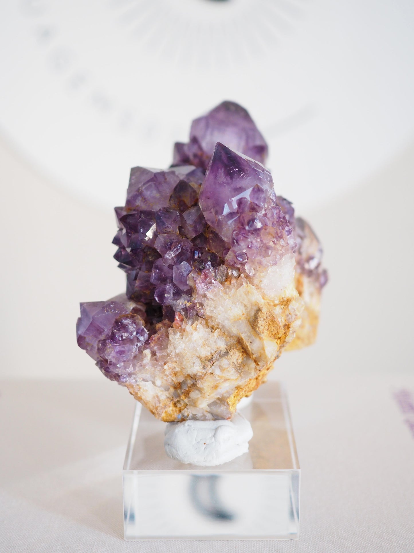 Amethyst Kaktus Quarz Cluster Deep Violett . Spirit Quartz - aus Boekenhouthoek. Mpumalanga. Südafrika HIGH QUALITY