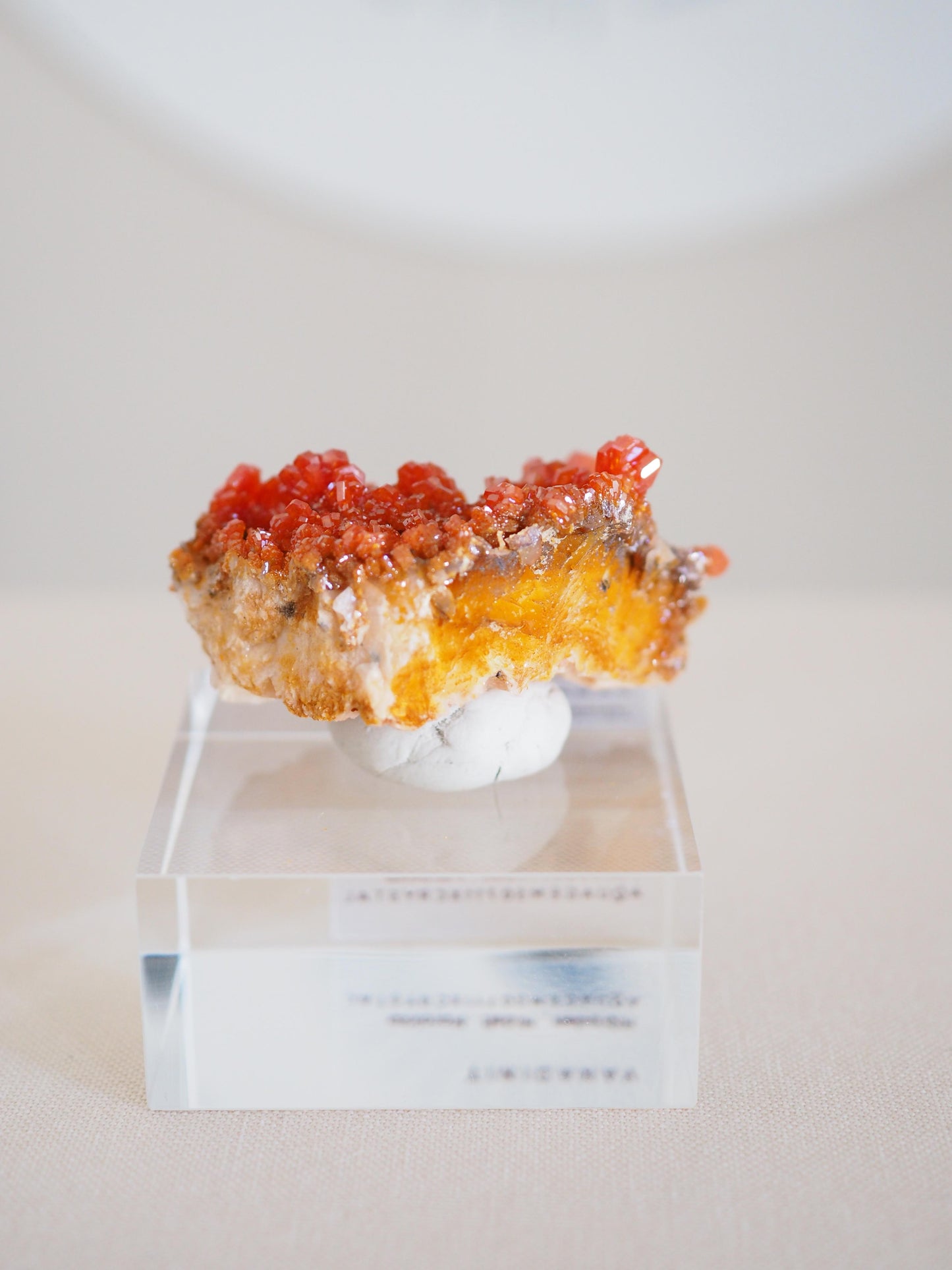 Vanadinit X Baryt Specimen - aus Mibladen Bergbau Bezirk . Midelt. Marokko HIGH QUALITY