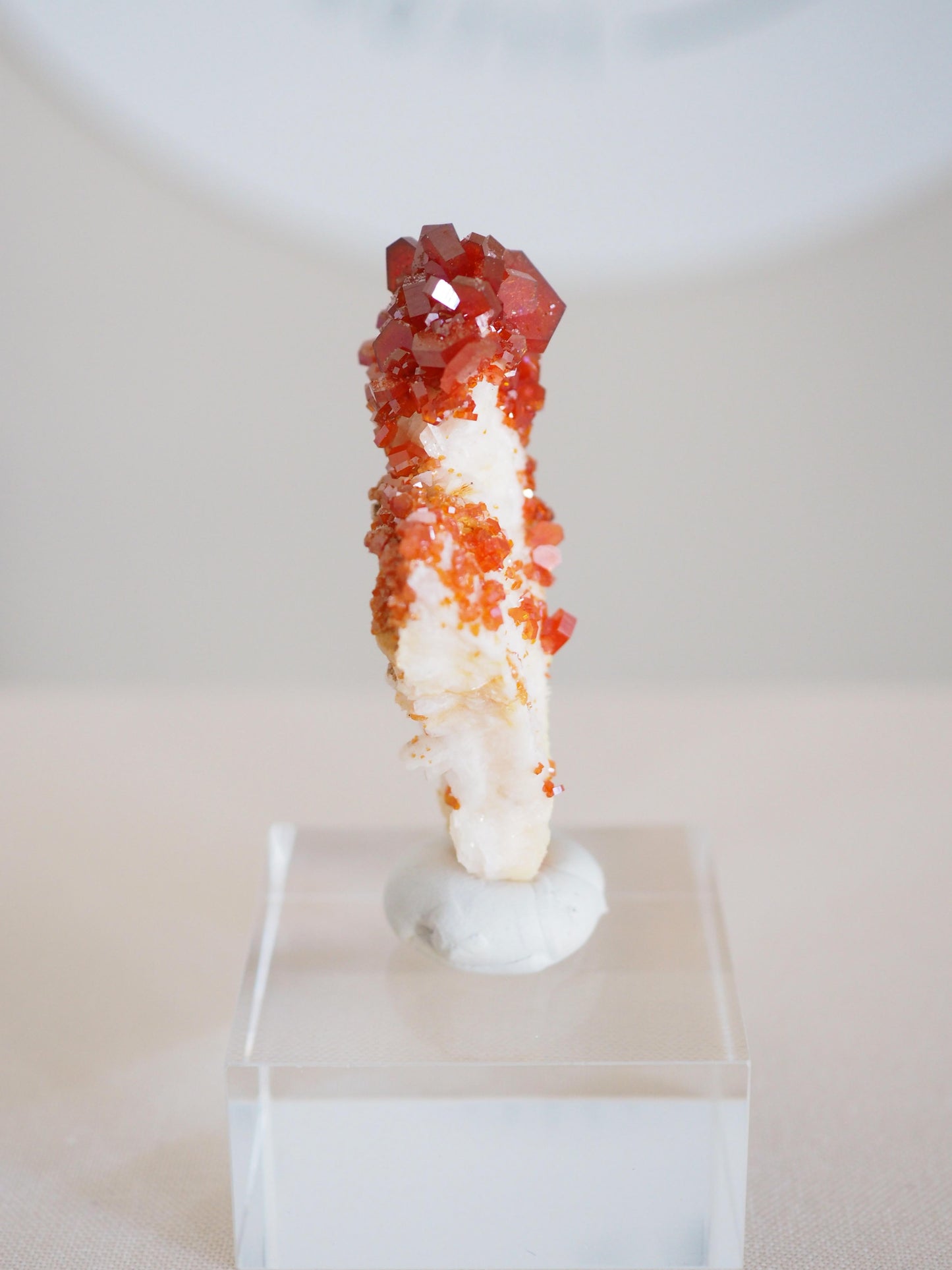 Vanadinit X Baryt Specimen - aus Mibladen Bergbau Bezirk . Midelt. Marokko HIGH QUALITY