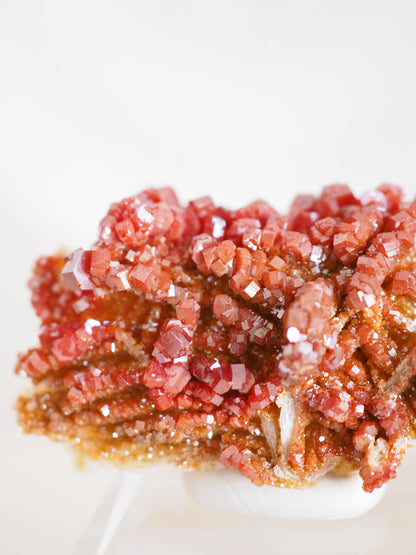 Vanadinit X Baryt Specimen - aus Mibladen Bergbau Bezirk . Midelt. Marokko HIGH QUALITY