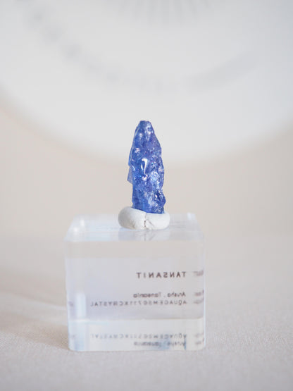 Tansanit Kristall mit Pleochroismus . Farbverändernd  [10] 13.115 ct - aus Merelani Hills . Arusha Region . Tanzania HIGH QUALITY RARE