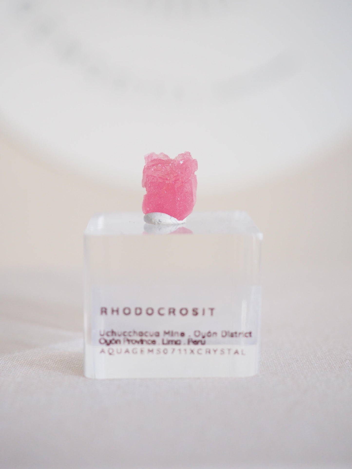 Kristallisierter Rhodochrosit - aus Peru