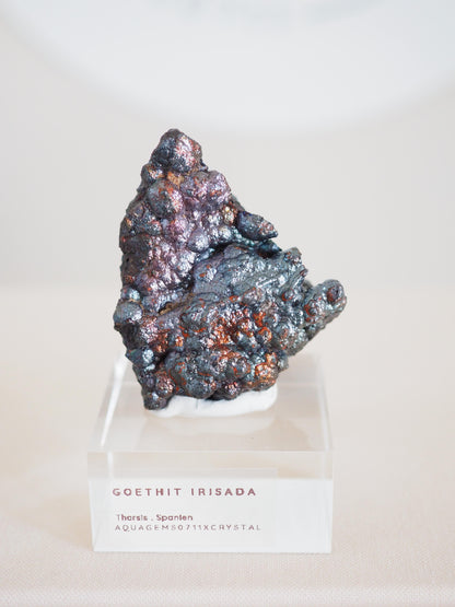 Bunt Irisierender Goethit .  Iridescent Goetite Specimen [ 4 ] ca. 4.5 cm - aus Tharsis . Spanien