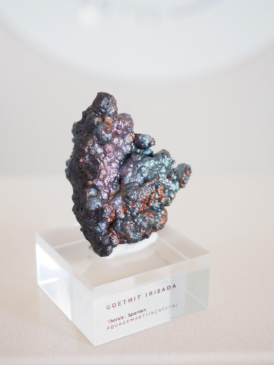 Bunt Irisierender Goethit .  Iridescent Goetite Specimen [ 4 ] ca. 4.5 cm - aus Tharsis . Spanien