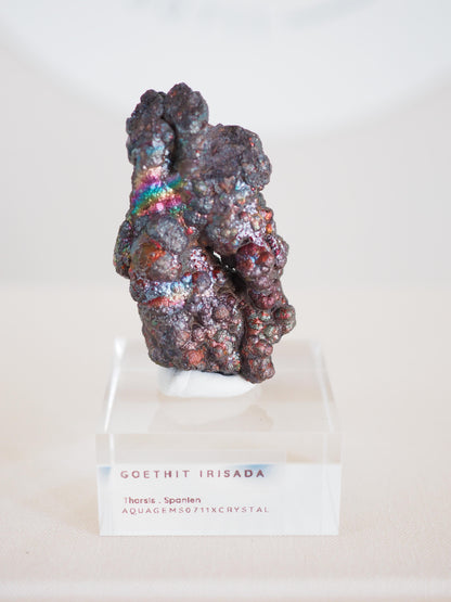 Bunt Irisierender Goethit .Iridescent Goetite Specimen [ 6 ] ca. 5.5 cm - aus Tharsis . Spanien