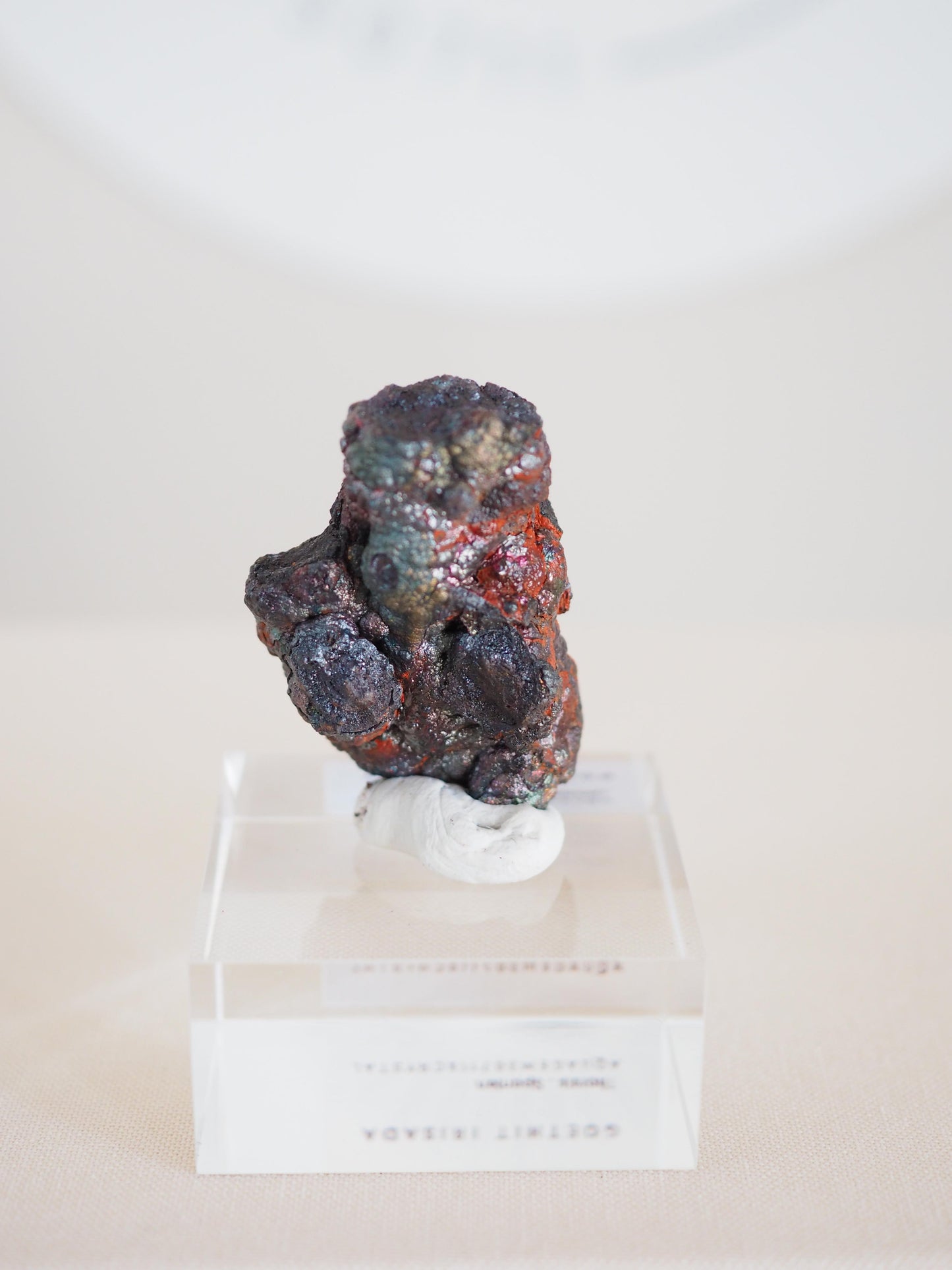 Bunt Irisierender Goethit . Iridescent Goetite Specimen [ 7 ] ca. 4 cm - aus Tharsis . Spanien