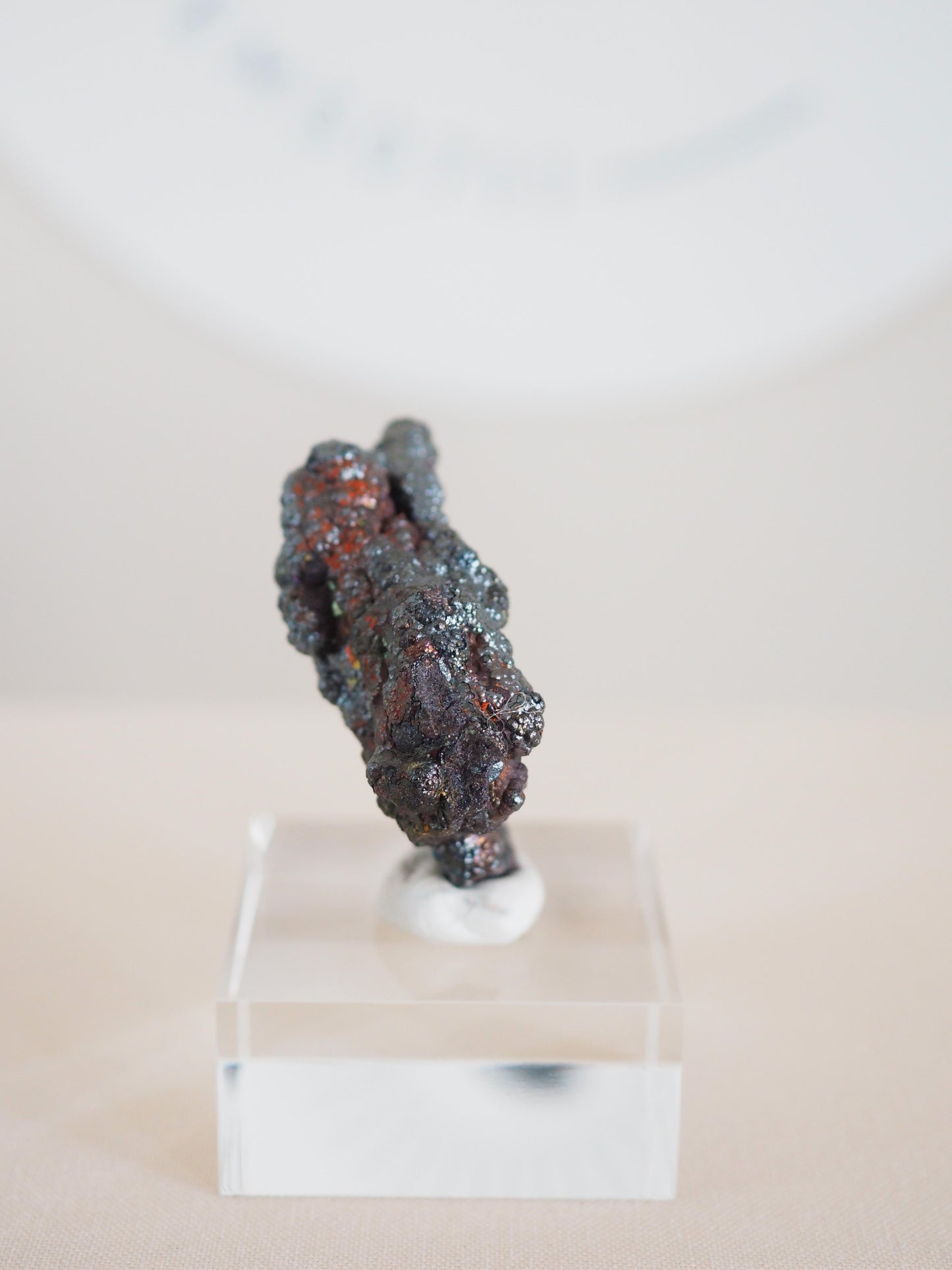 Bunt Irisierender Goethit . Iridescent Goetite Specimen [ 8 ] ca. 5 cm - aus Tharsis . Spanien