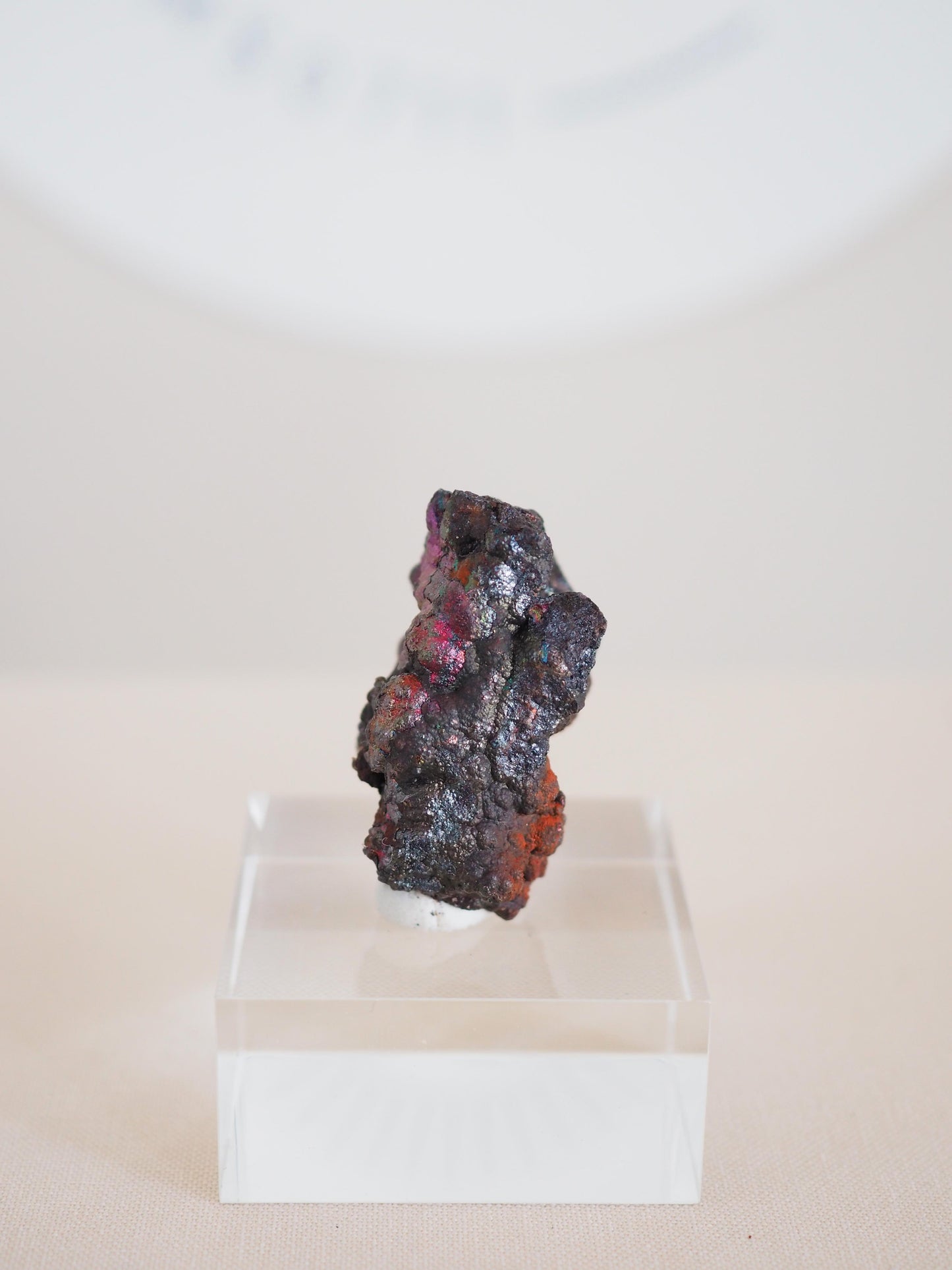 Bunt Irisierender Goethit . Iridescent Goetite Specimen [ 10 ] ca. 4 cm - aus Tharsis . Spanien