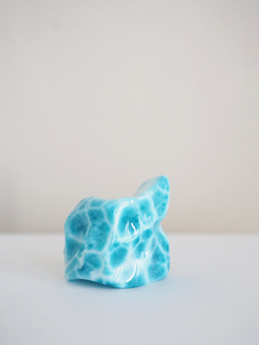 Larimar Freiform 265 ct - Dominikanische Republik . Hand geschliffen . HIGH QUALITY