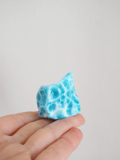 Larimar Freiform 265 ct - Dominikanische Republik . Hand geschliffen . HIGH QUALITY