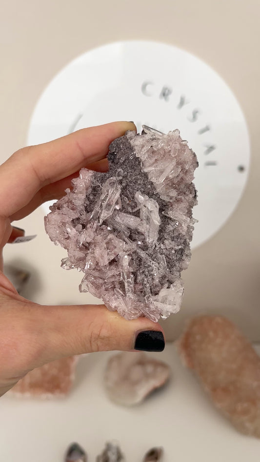 Sacred Pink Lemurian ca. 7.6 cm (KS244) - El Peñón mine, Santander Department, Colombia RARE HIGH QUALITY