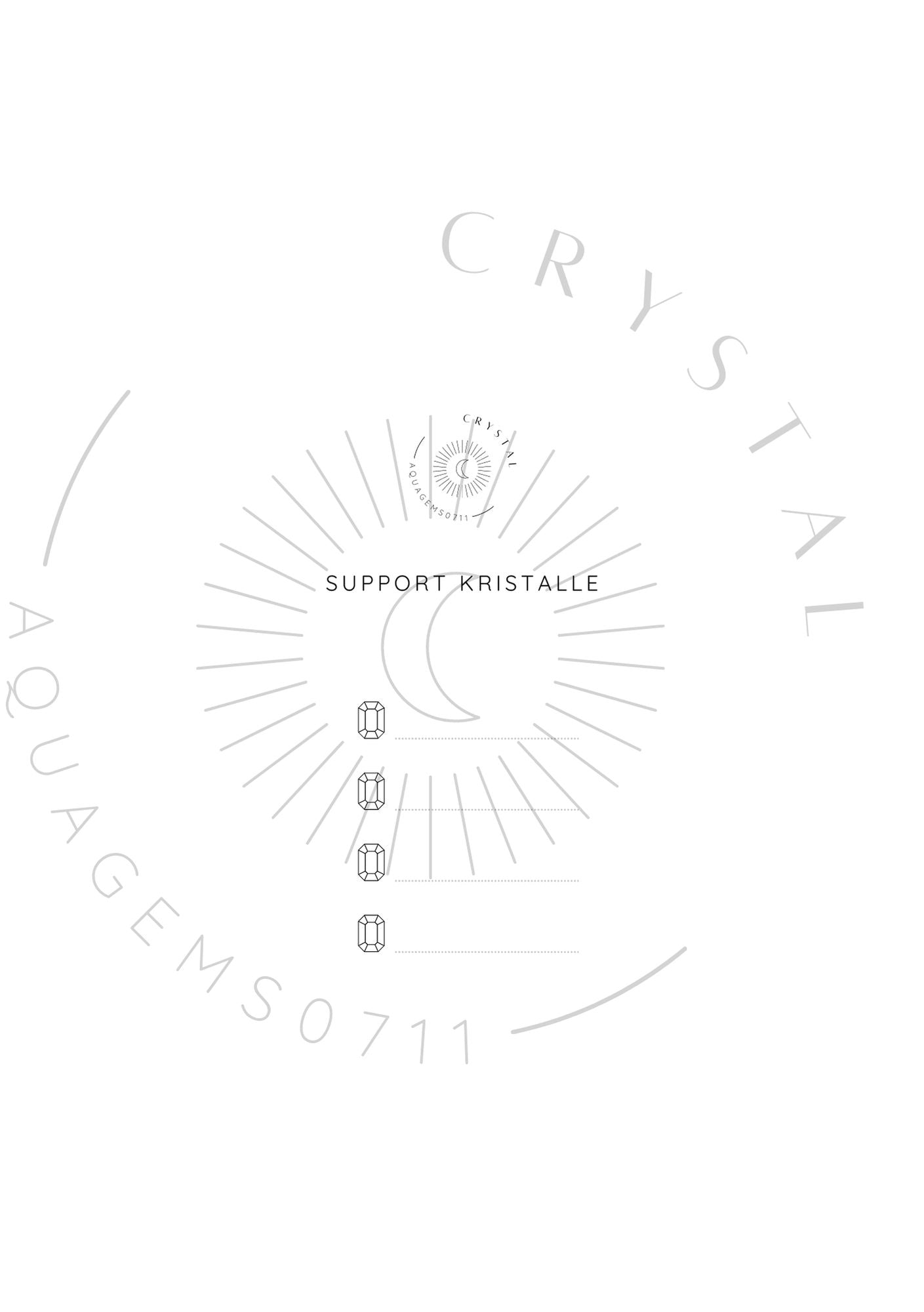 AQUAGEMS0711xCRYSTAL REFLECTION JOURNAL mit MYSTERY Trommelstein