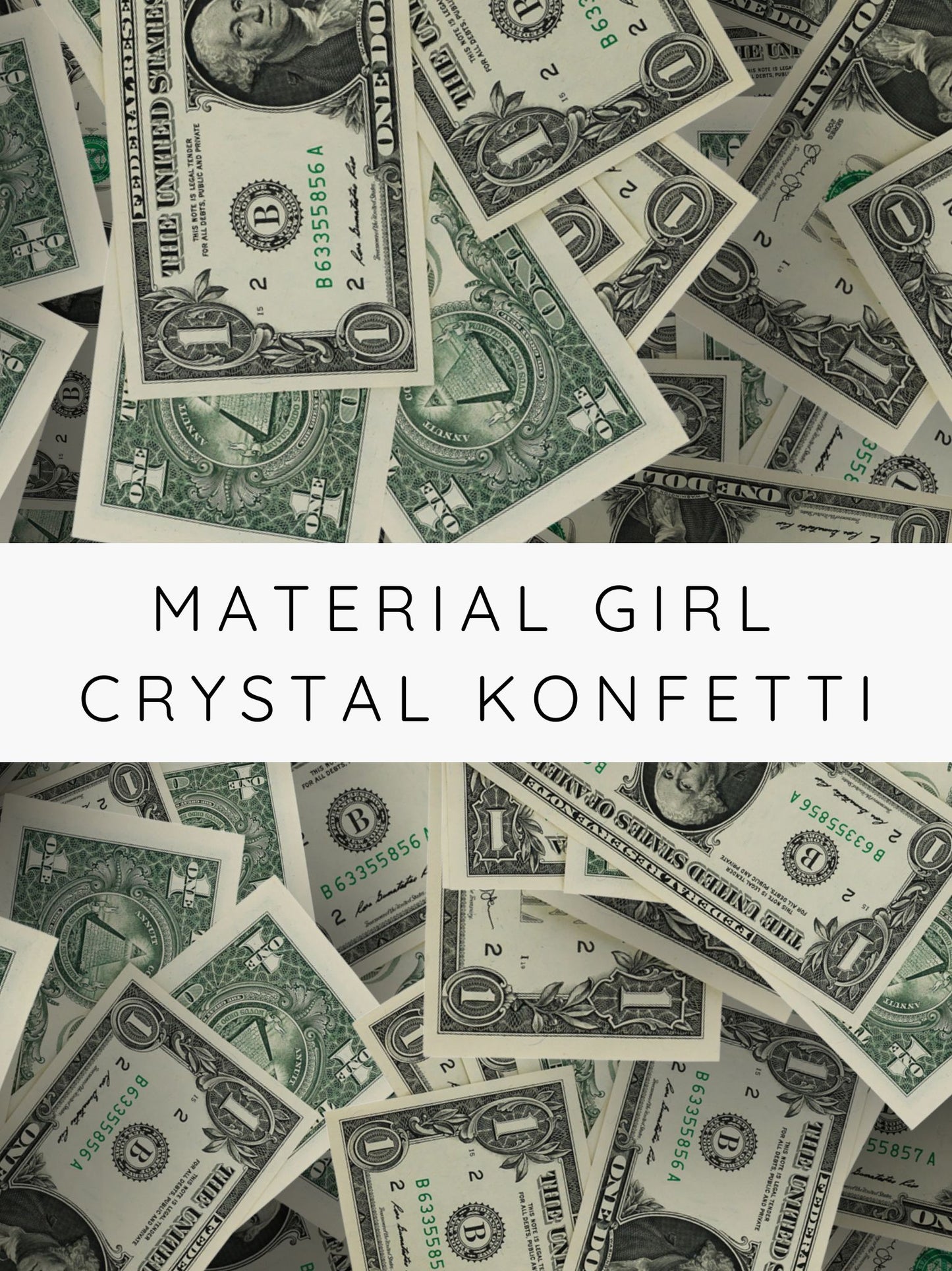 AQUAGEMS IM A MATERIAL GIRL!  CRYSTAL CONFETTI  / Kristall Konfetti - High Quality