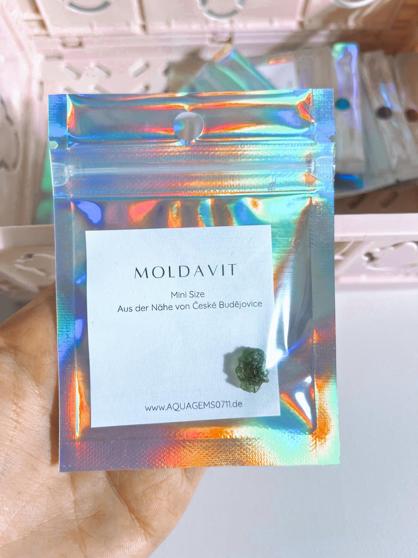 MINI MOLDAVIT 0.4 -0.7g -aus der Nähe von České Budějovice Tschechien