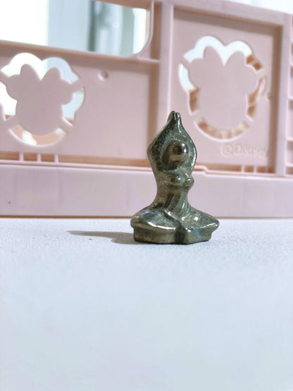 Pyrite Mini Yoga Godess 3.5 cm - Carving