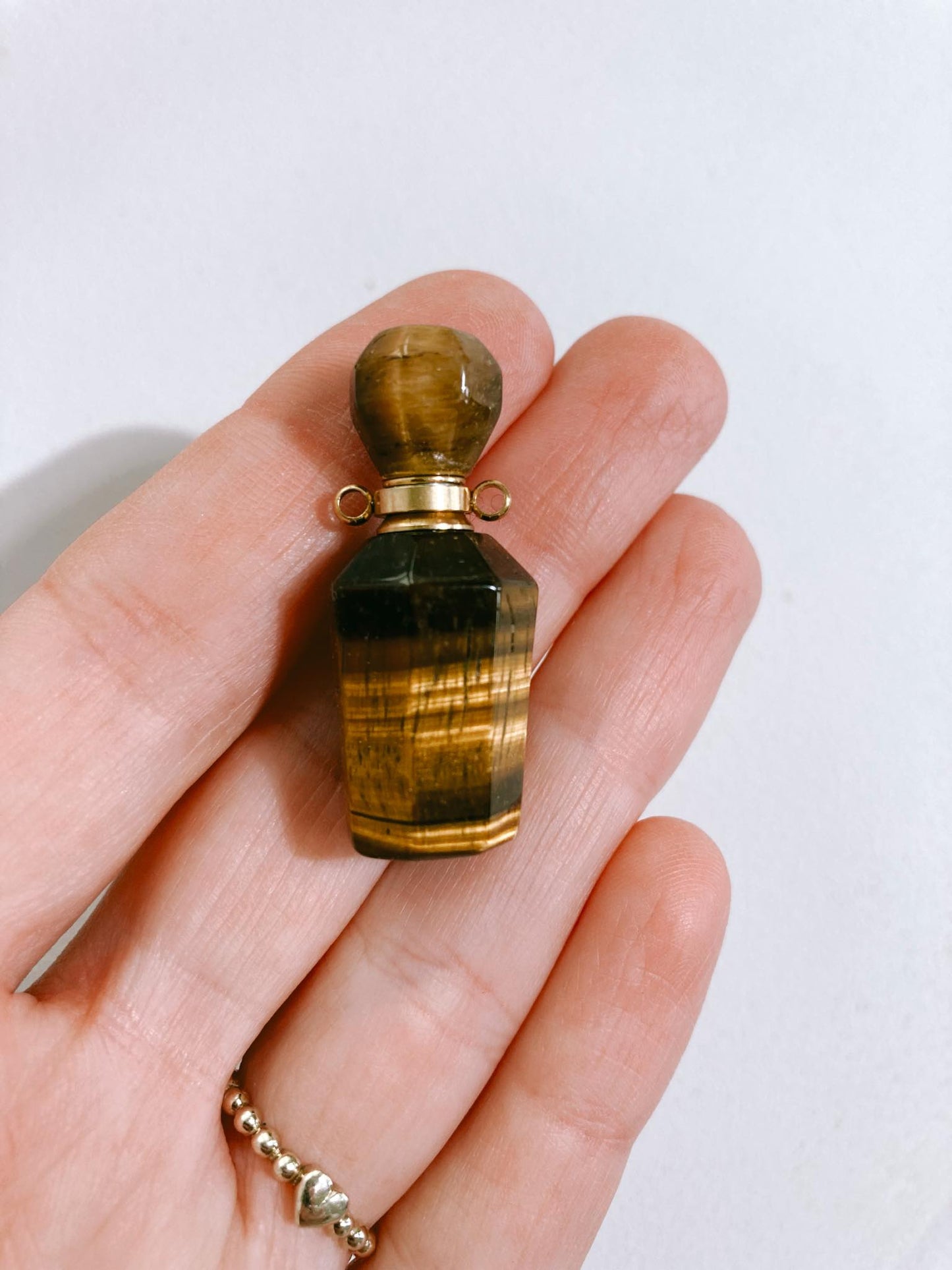 Mini Tigerauge Parfum Phiole Fläschchen